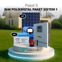 Büyük Ev Paketi Polikristalli Bağ Evi Hazır Solar (Paket 5) Lexron 
